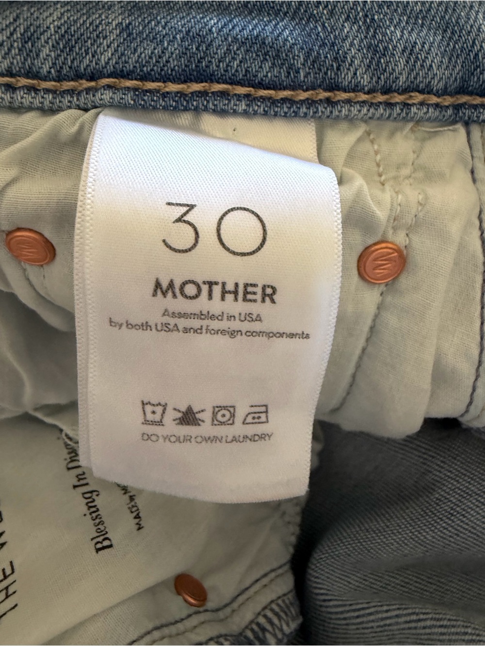 Mother The Weekender Blessing in Disguise size 30 - Picture 11 of 13